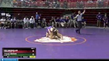 126 lbs Round 2 (3 Team) - Ein Obermiller, Grand Island vs Tyson Brown, Blair
