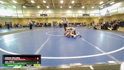 90 lbs Cons. Round 1 - Asa Welk, Springdale Youth Wrestling Clu vs Josiah Zellers, Pleasant Hill Youth Wrestling