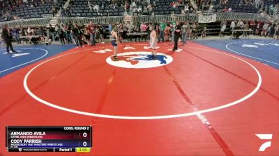 108 lbs Cons. Round 2 - Armando Avila, Camel Kids Wrestling vs Cody Parrish, Moorcroft Mat Masters Wrestling Club