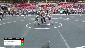 49 lbs Cons. Round 3 - Kolby Zeller, Mulvane Jr. Wrestling Club vs Bryan Woodward Iii, Jeff West Wrestling Club