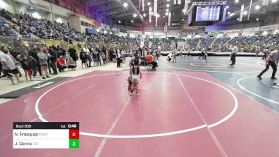 49 lbs Quarterfinal - Noah Fresquez, Pomona Elite vs Jax Garcia, Top Notch