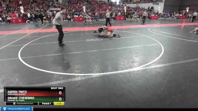 120 lbs Cons. Round 4 - Aspen Tritz, Wisconsin Rapids vs Drake Chesebro, Prairie Du Chien