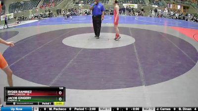 128 lbs Round 2 (4 Team) - Ryder Ramirez, Yamhill-Carlton vs Jacob Kingery, Coquille