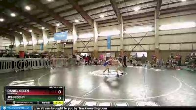 106 lbs Semifinal - John Behm, Idaho vs Daniel Green, Montana