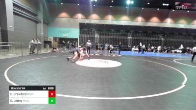 165 lbs Round Of 64 - Devin Crawford, Montana-Northern vs Rysan Leong, Menlo