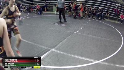 112 lbs Round 3 (6 Team) - Rustin Fipps, Oklahoma Elite vs Ty Wood, Kansas Cobra