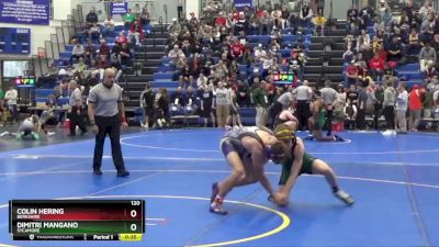 120 lbs Cons. Round 7 - Dimitri Mangano, SYCAMORE vs Colin Hering, BERKSHIRE