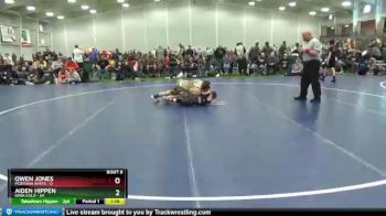 135 lbs Round 3 (6 Team) - Aiden Hippen, Iowa Gold vs Owen Jones, Montana White