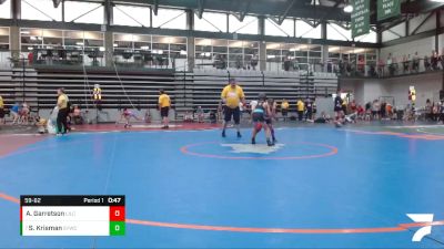 59-62 lbs Quarterfinal - Spencer Krisman, SJO Youth Wrestling Club vs Asher Garretson, Yorkville Wrestling Club