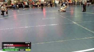 75 lbs Cons. Semi - Griffin Page, CIWC Team Intensity vs Collin Roeber, Siouxland Wrestling Academy