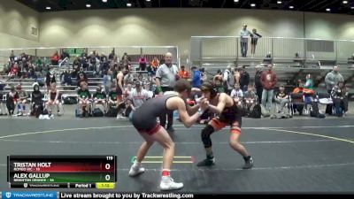 119 lbs Round 1 (4 Team) - Alex Gallup, Brighton Orange vs Tristan Holt, Romeo WC