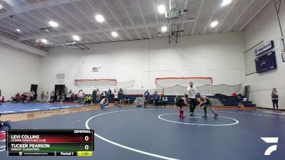 70 lbs Semifinal - Tucker Pearson, Wright Gladiators vs Levi Collins, Casper Wrestling Club