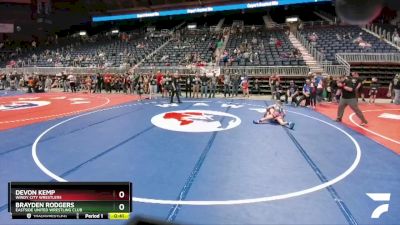 78 lbs Cons. Round 5 - Devon Kemp, Windy City Wrestlers vs Brayden Rodgers, Eastside United Wrestling Club