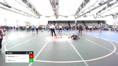 75-B lbs Final - Brandon Bartlett, Mat Assassins vs Elijah Gill, Northern Delaware Wrestling Academy