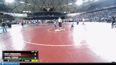 53 lbs Quarterfinal - Daniel Torres, Mat Demon Wrestling Club vs Remy Hernandez, Moses Lake Wrestling Club