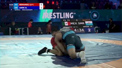 74 kg Qualif. - Victor Hernandez Luna, Mexico vs Malik Amine, San Marino