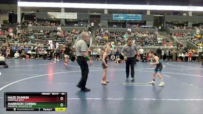 60 lbs Champ. Round 2 - Haze Dunkin, Nebraska Boyz vs Harrison Corbin, Immortal Athletics WC