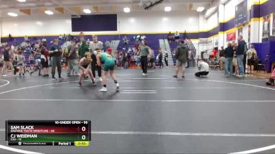 95 lbs Round 3 - Cj Weidman, C2X vs Sam Slack, Eastside Youth Wrestling