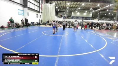 116 lbs Cons. Semi - Channing Berry, Great Neck Wrestling Club vs Jacob Wheeler, Williamsburg Wrestling Club