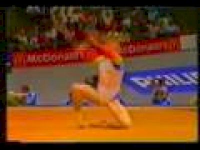 DANIELA SILIVAS 1987 WORLDS TEAM COMP-FLOOR-PERFECT 10!