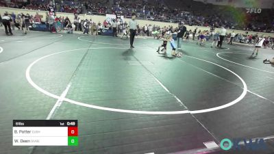 61 lbs Consi Of 8 #2 - Briar Potter, Cushing Tigers vs Wyatt Deen, Division Bell Wrestling