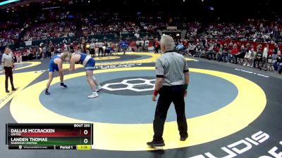 D3-285 lbs Semifinal - Landen Thomas, Harrison Central vs Dallas McCracken, United