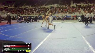 D1-285 lbs Cons. Round 3 - ZACHARY COOK, Cesar Chavez vs Jayden Denton, Desert Vista