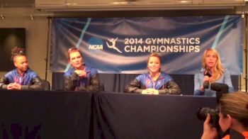 Head Coach Rhonda Faehn addressing Florida's miscues