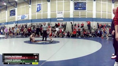 73 lbs Round 3 (4 Team) - Mason Pasternak, Bulldog Premier Wrestling Club vs Connor Durham, Chesterton Wrestling Club