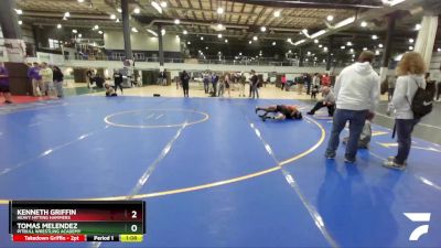 116 lbs 3rd Place Match - Kenneth Griffin, Heavy Hitting Hammers vs Tomas Melendez, Pitbull Wrestling Academy