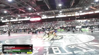 120 lbs Cons. Round 4 - Abraham Coronado, McQueen Nevada vs Jacob Hartle, New Plymouth