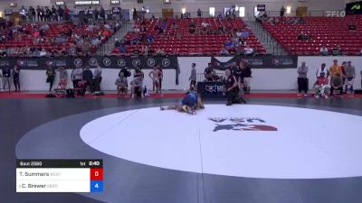 61 kg Cons 8 #1 - Taylor Summers, Western Colorado Wrestling Club vs Cody Brewer, Southeast RTC / TMWC