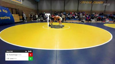 168 lbs Consi Of 8 #2 - Dante Hutchings, Pomona (CO) vs Banks Love, Bingham (UT)