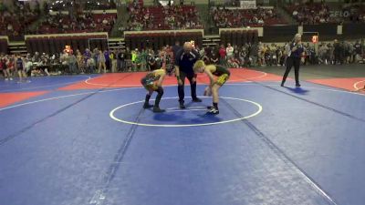 90 lbs Cons. Round 2 - Noah Ellison, Hardin Wrestling Club vs Russell Goolsbey, Powell Wrestling Club