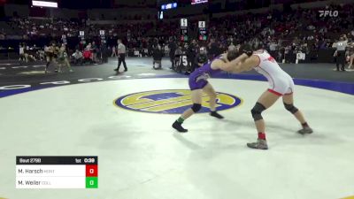 121 lbs Consi Of 8 #2 - Mason Harsch, Monte Vista (Danville) vs Myia Weiler, College Park