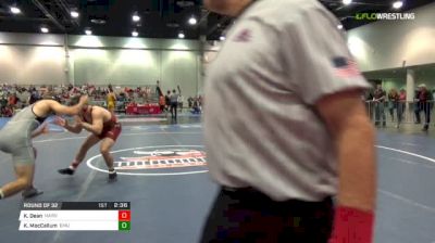 184 lbs Round of 32 - Kanon Dean, Harvard vs Kayne MacCallum, Eastern Michigan University