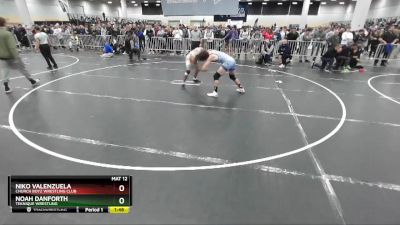 144 lbs Quarterfinal - Noah Danforth, Teknique Wrestling vs Niko Valenzuela, Church Boyz Wrestling Club