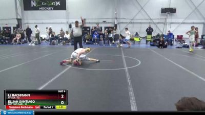 68 lbs Round 1 (4 Team) - Elijah Santiago, Grit Mat Club vs LJ Bachmann, Attack