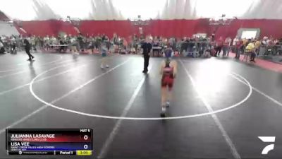 65 lbs Round 2 - Lisa Vee, Saint Croix Falls High School Wrestling vs Julianna LaSavage, Ringers Wrestling Club