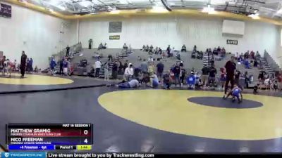 53 lbs 3rd Place Match - Matthew Gramig, Maurer Coughlin Wrestling Club vs Nico Freeman, Midwest Xtreme Wrestling