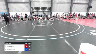 57 kg Rr Rnd 3 - Gannon Conboy, Knights Wrestling Club vs Bryson Gingrich, Lehigh Boys