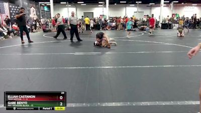 92 lbs Round 1 (8 Team) - Elijah Castanon, Team Gotcha - 1 vs Gabe Benyo, Mat Assassins Black