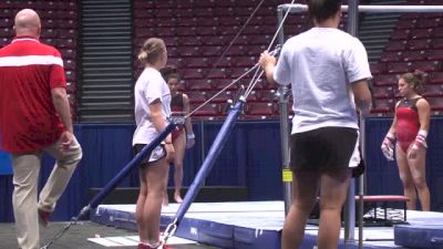 Emily Wong Solid on Bars, 2014 NCAA Podium Training