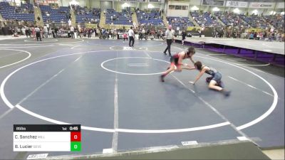 85 lbs Consi Of 16 #1 - Clayten Sanchez, Milliken Middle School vs Brayden Lucier, Severance Middle School