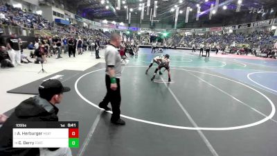 105 lbs Consi Of 8 #1 - Alex Herburger, Heaton vs Conner Derry, Fort Morgan Wrestling Club