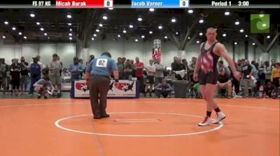 97kg Quarter-finals Micah Burak vs. Jake Varner