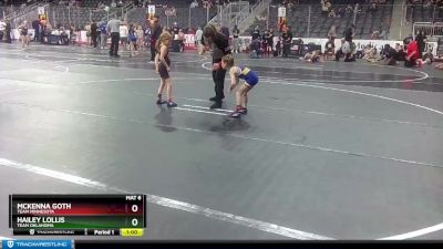 45-50 lbs Semifinal - Hailey Lollis, Team Oklahoma vs Mckenna Goth, Team Minnesota