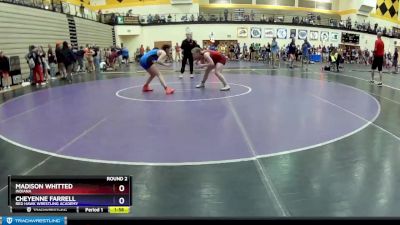 122 lbs Round 2 - Madison Whitted, Indiana vs Cheyenne Farrell, Red Hawk Wrestling Academy