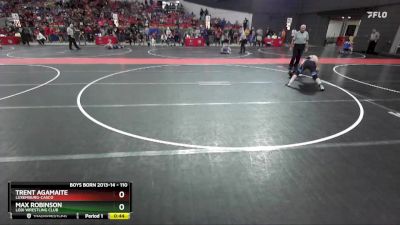 110 lbs Cons. Round 2 - Trent Agamaite, Luxemburg-Casco vs Max Robinson, Lodi Wrestling Club