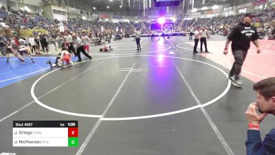 75 lbs Round Of 32 - Jr Ortega, Pomona Elite vs Jaxson McPherson, Athlos Wrestling